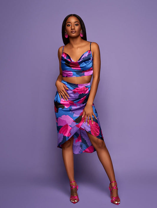 womens-two-piece-set-multicolored-spaghetti-strap-cropped-top-mid-length-skirt